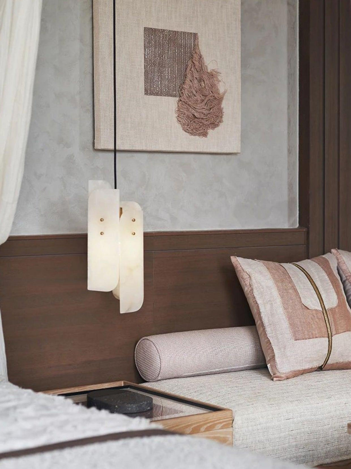 Vicarus lámpara colgante de alabastro en capas