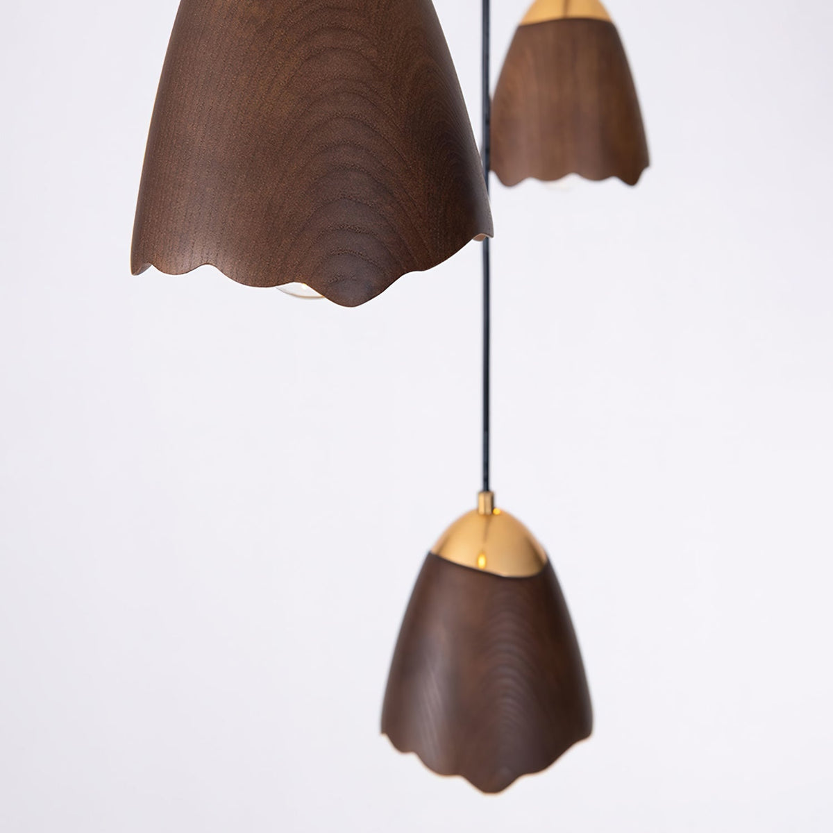 Sartin lámpara colgante moderna minimalista de madera en forma de campana