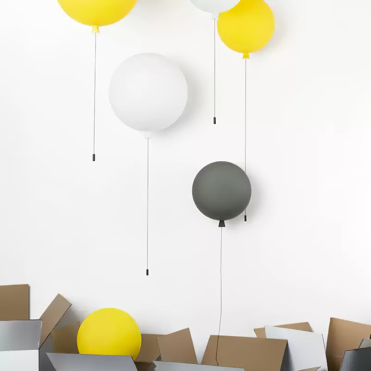 Kiri aplique de pared Cheerful Balloon Dream de plástico