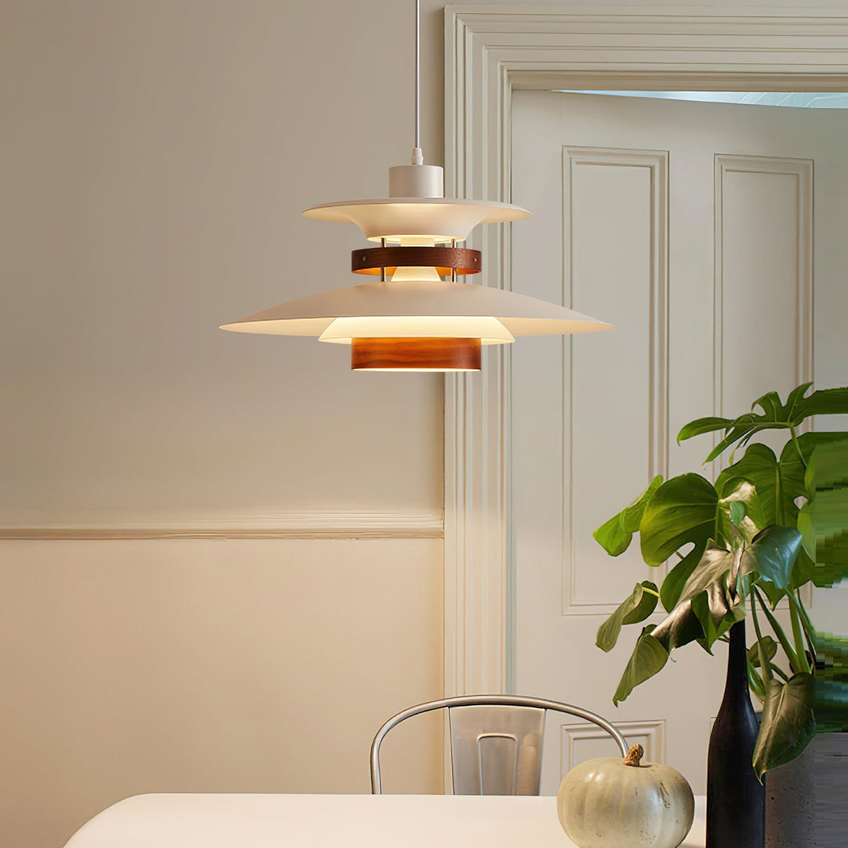 Sylelenne lámpara colgante de madera y acero