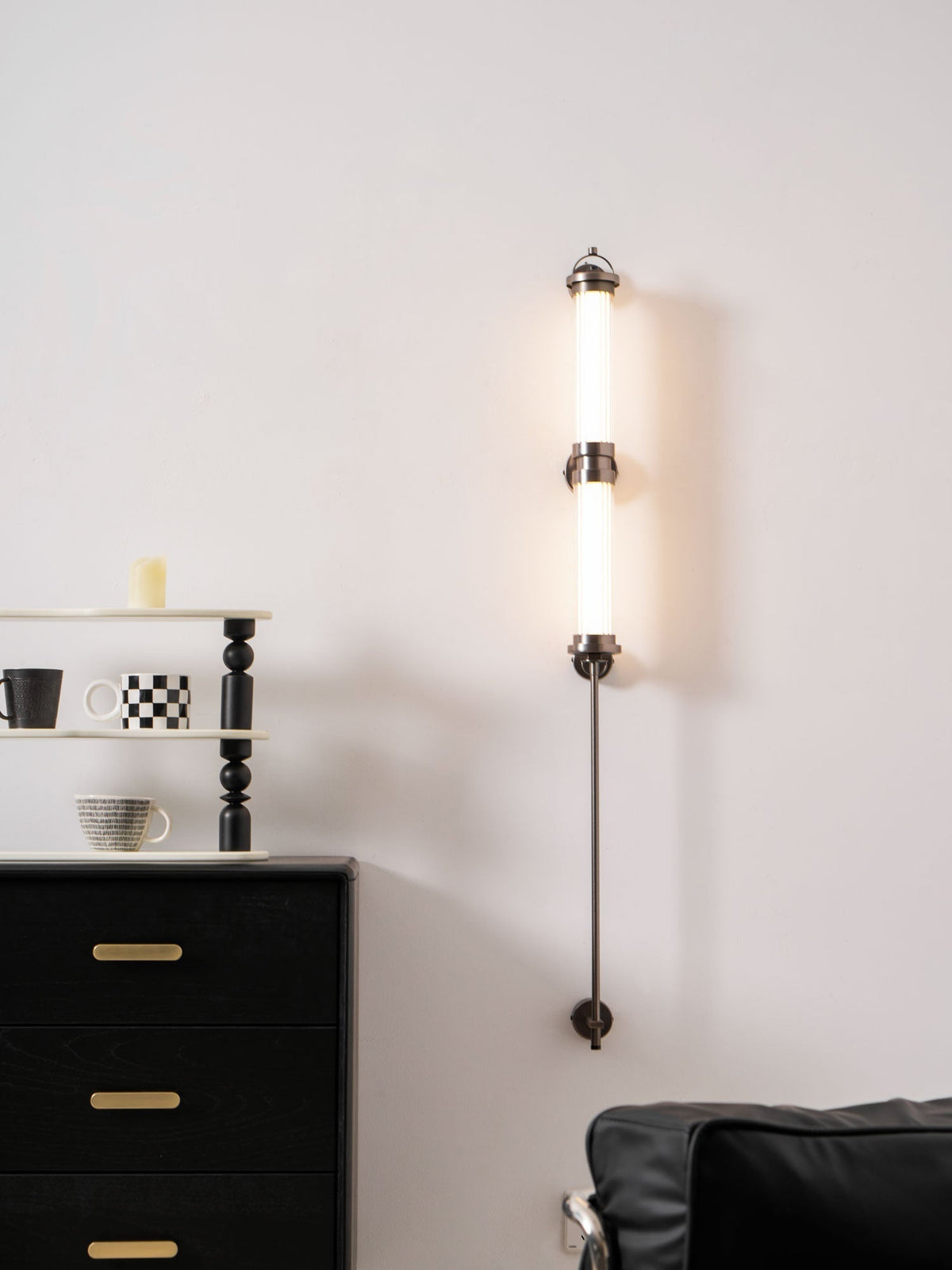 Eirirella aplique de pared Premium nórdico de vidrio vertical