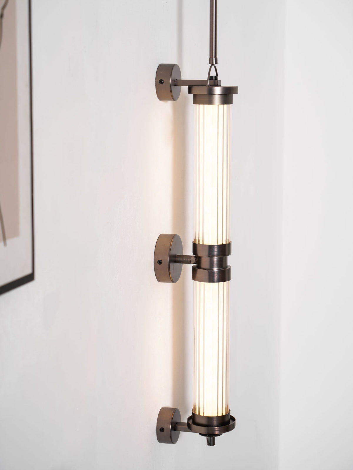 Eirirella aplique de pared Premium nórdico de vidrio vertical