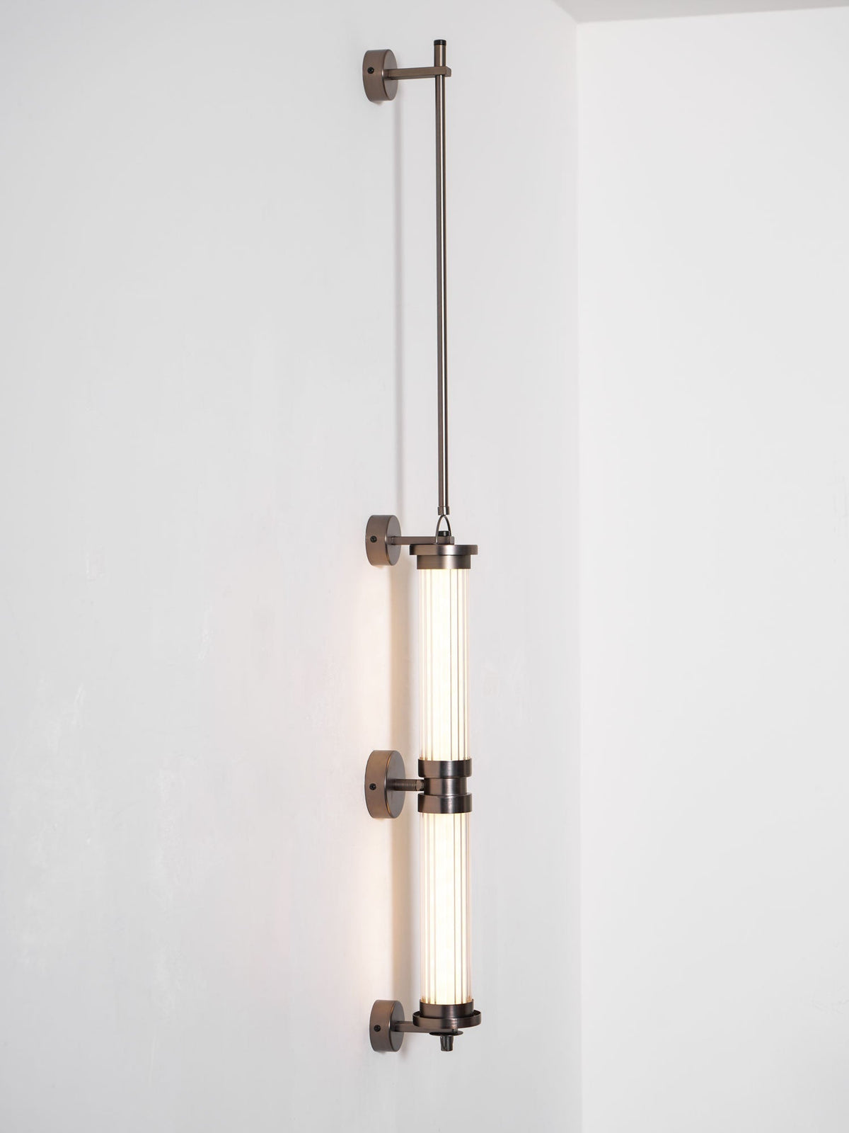 Eirirella aplique de pared Premium nórdico de vidrio vertical
