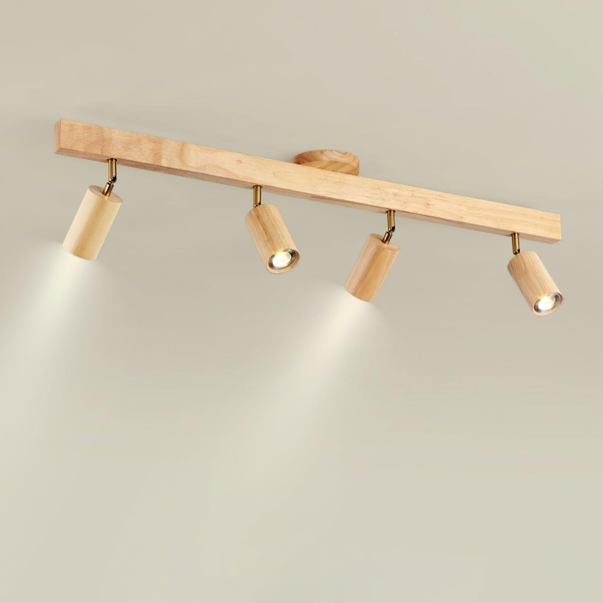 Aim Foco de Iluminación de Riel de Madera Clásica