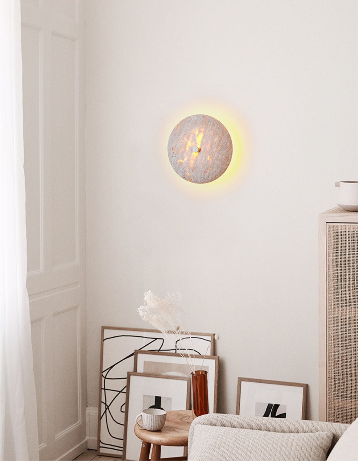 Serineria aplique de pared travertino beige