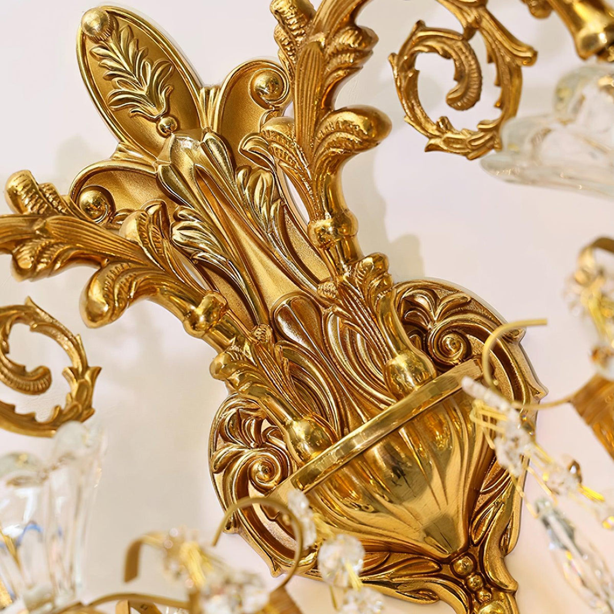 Vireon aplique de pared doble dorado moderno