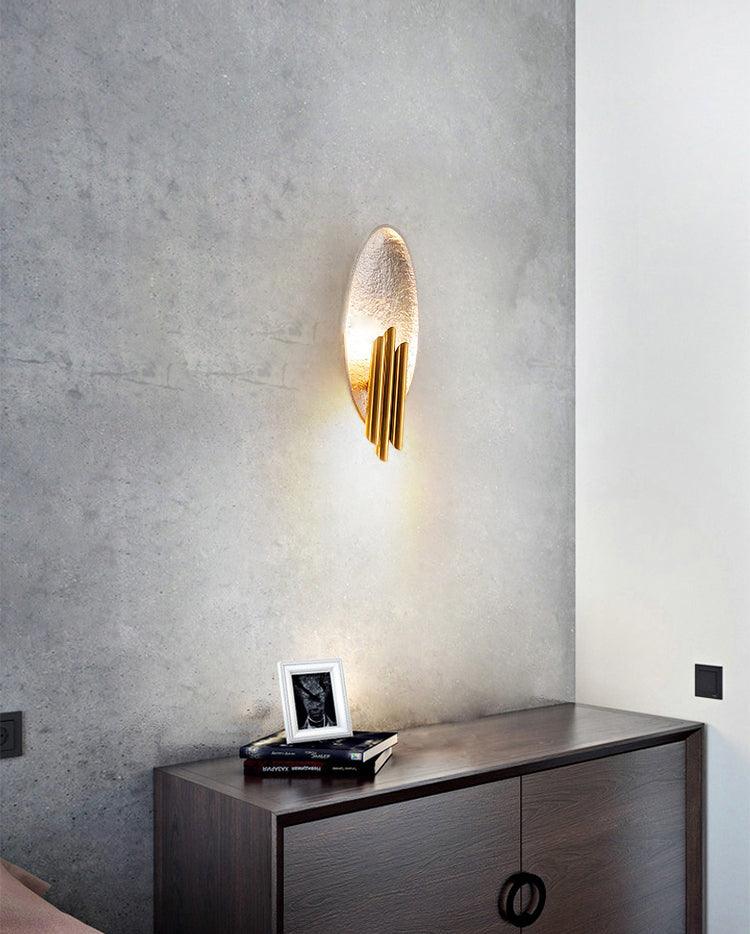 Aurerielle aplique de pared dorado negro minimalista