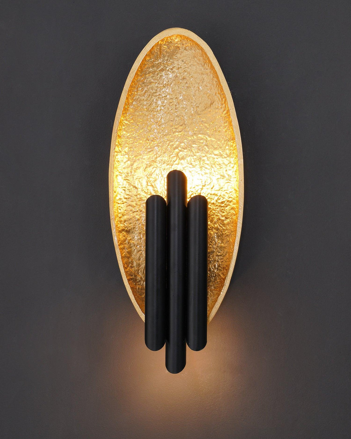 Aurerielle aplique de pared dorado negro minimalista