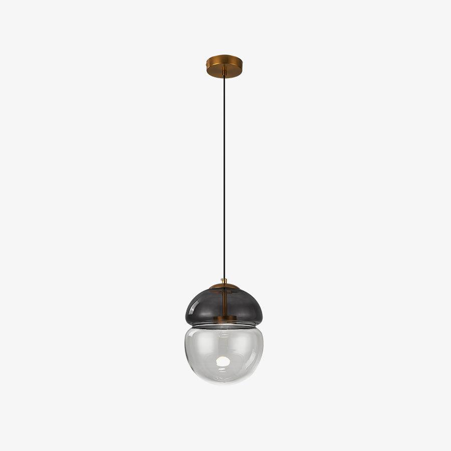 Aged lámpara colgante moderna minimalista cúpula de vidrio envejecida