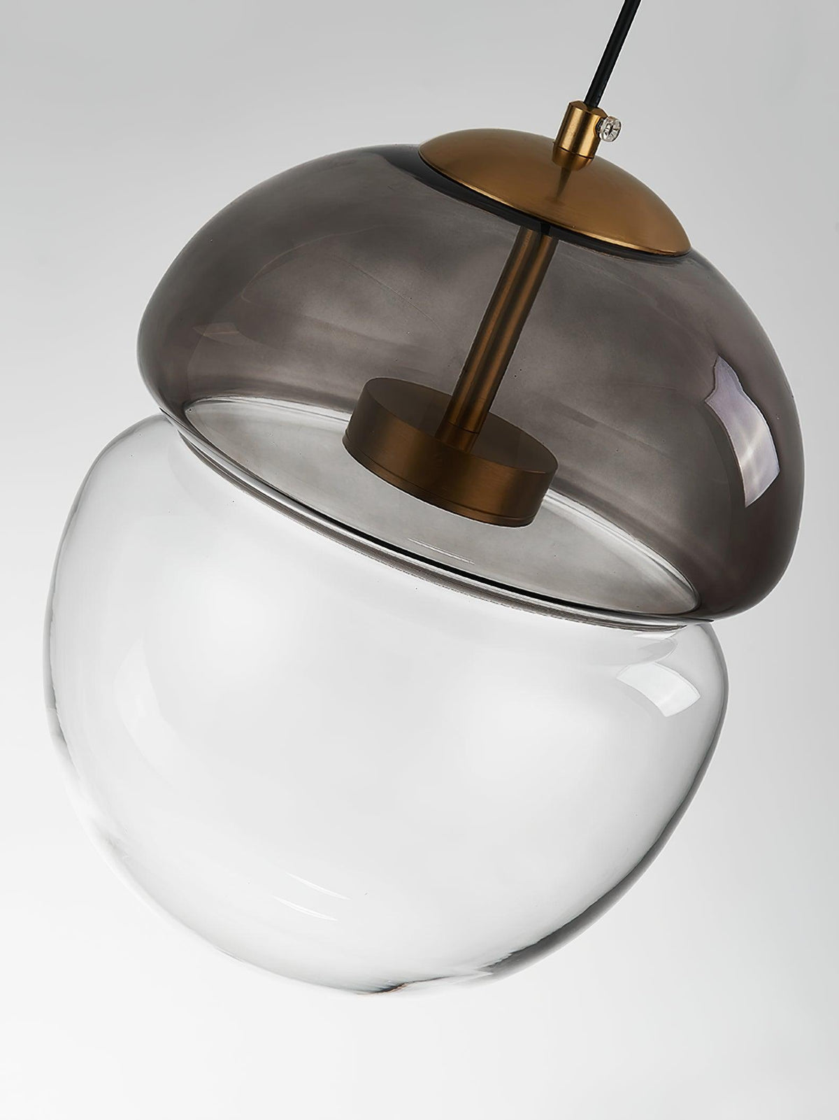 Aged lámpara colgante moderna minimalista cúpula de vidrio envejecida