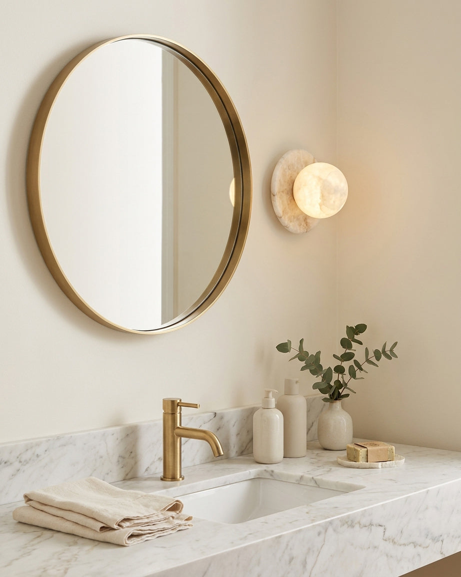 Niveeria aplique de pared alabastro