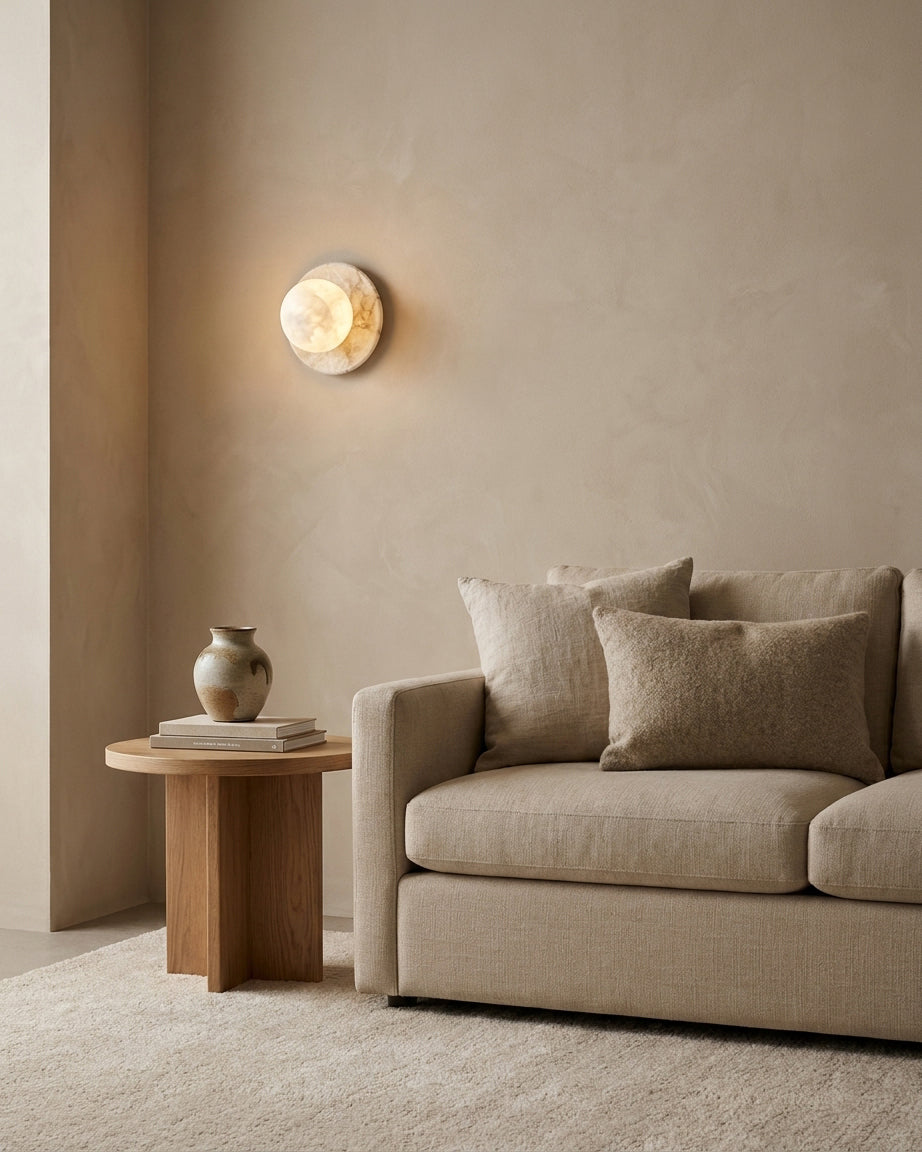 Niveeria aplique de pared alabastro