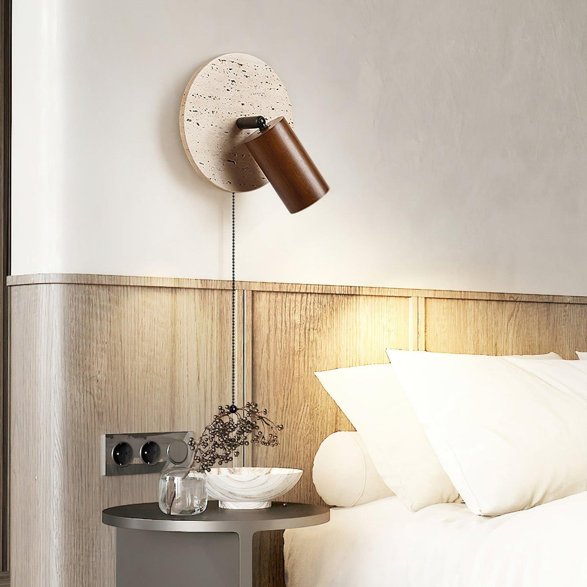 Romino aplique de pared travertino