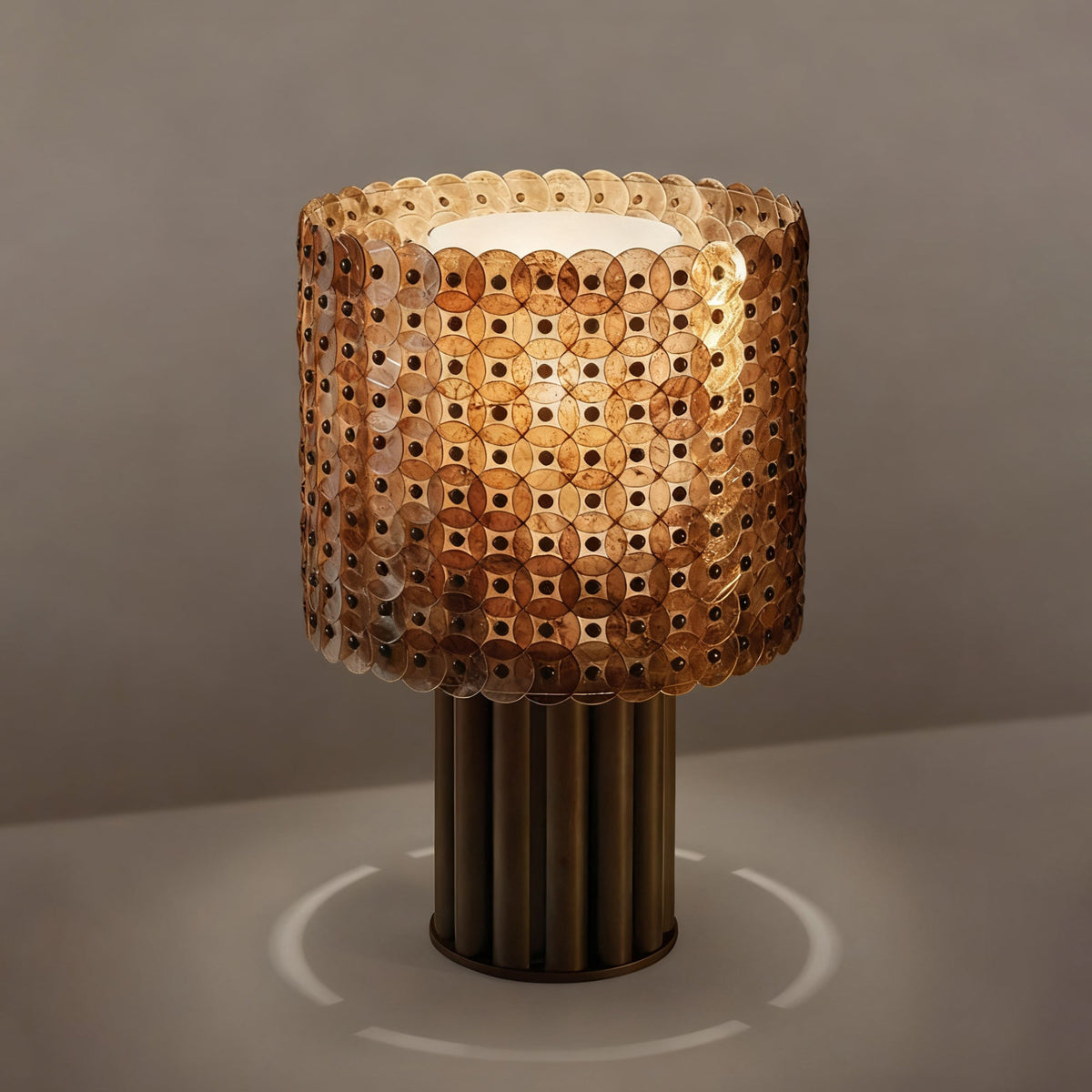 Calaliella lámpara de mesa Disc Lattice