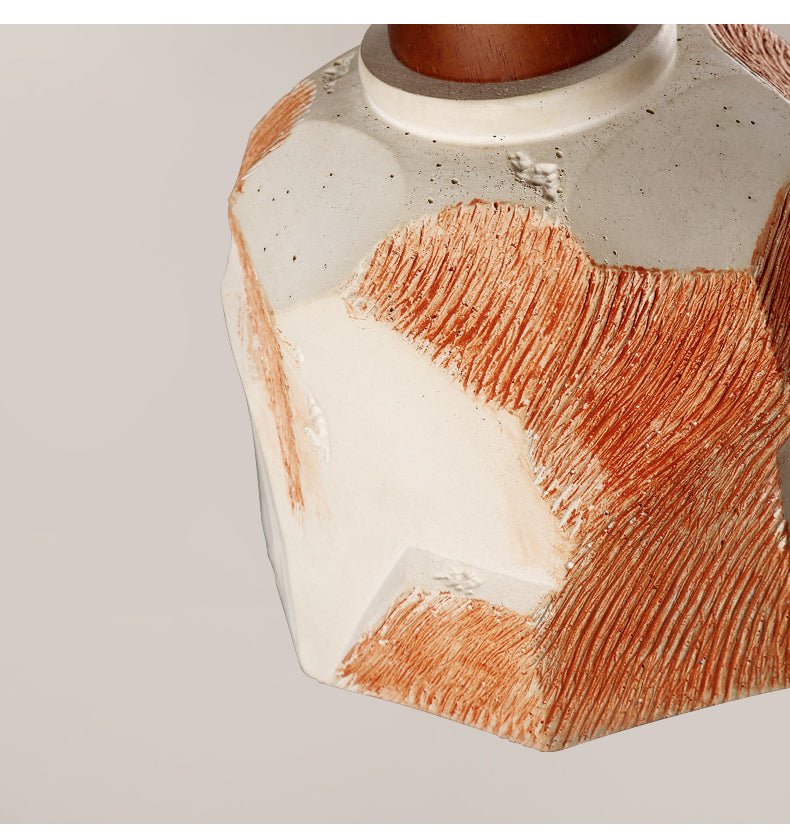 Caldreux lámpara colgante con microcemento texturizado