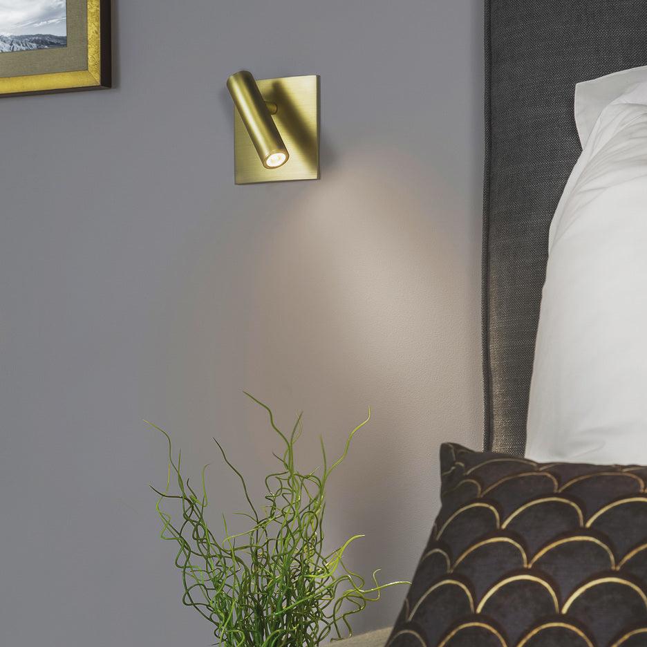 Teriiira aplique de pared Micro Square con interruptor y foco