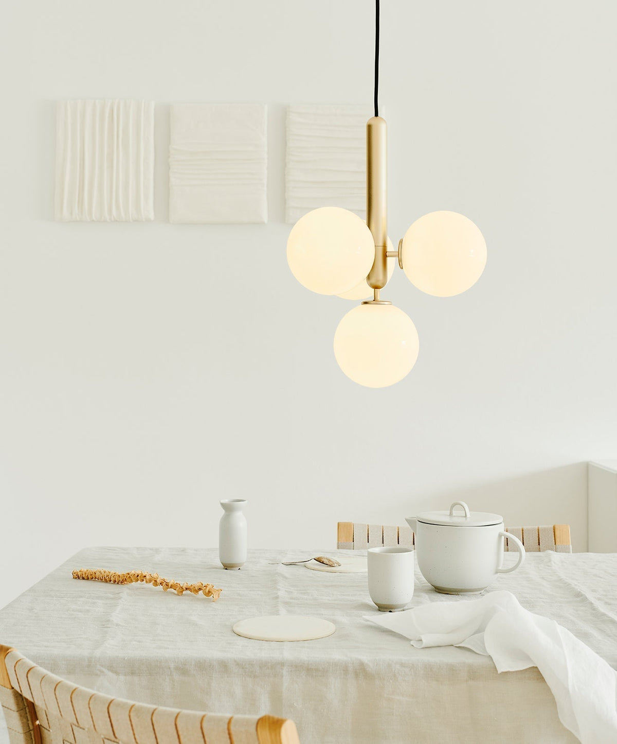 Azorila lámpara colgante moderna minimalista de latón y vidrio