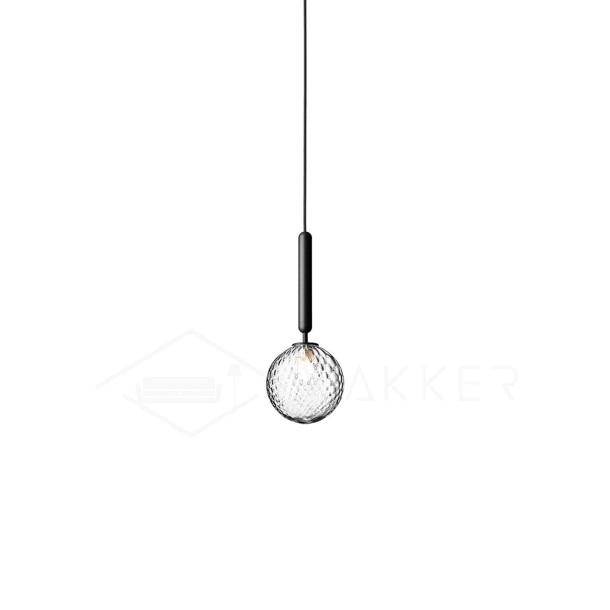 Lioraraya lámpara colgante clásica industrial de vidrio