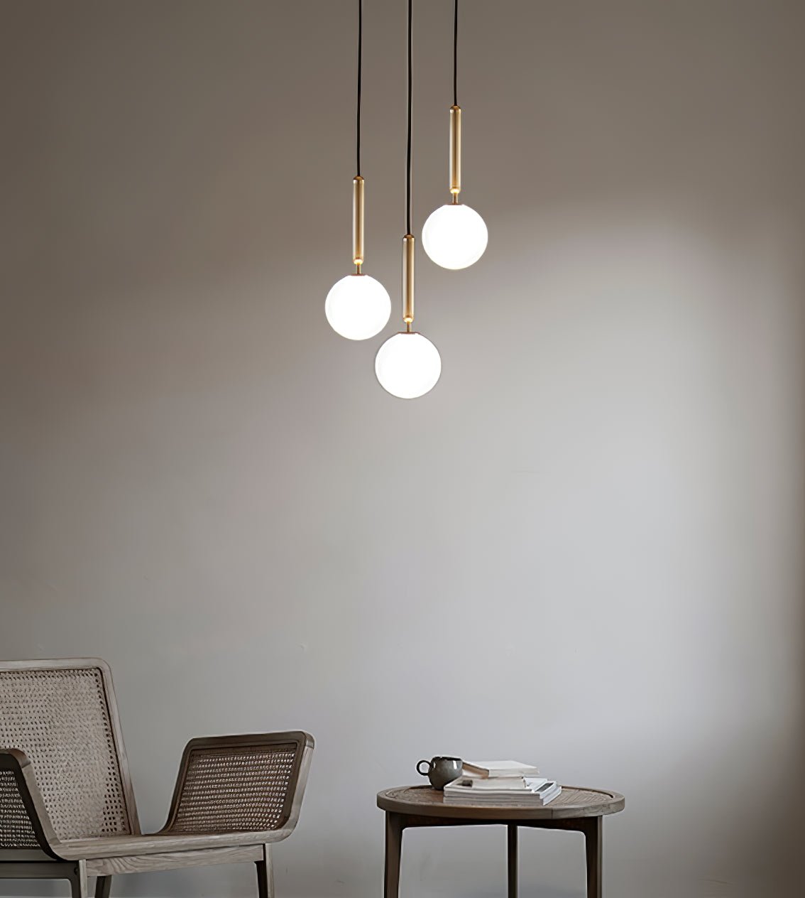 Azorila lámpara colgante moderna minimalista de latón y vidrio