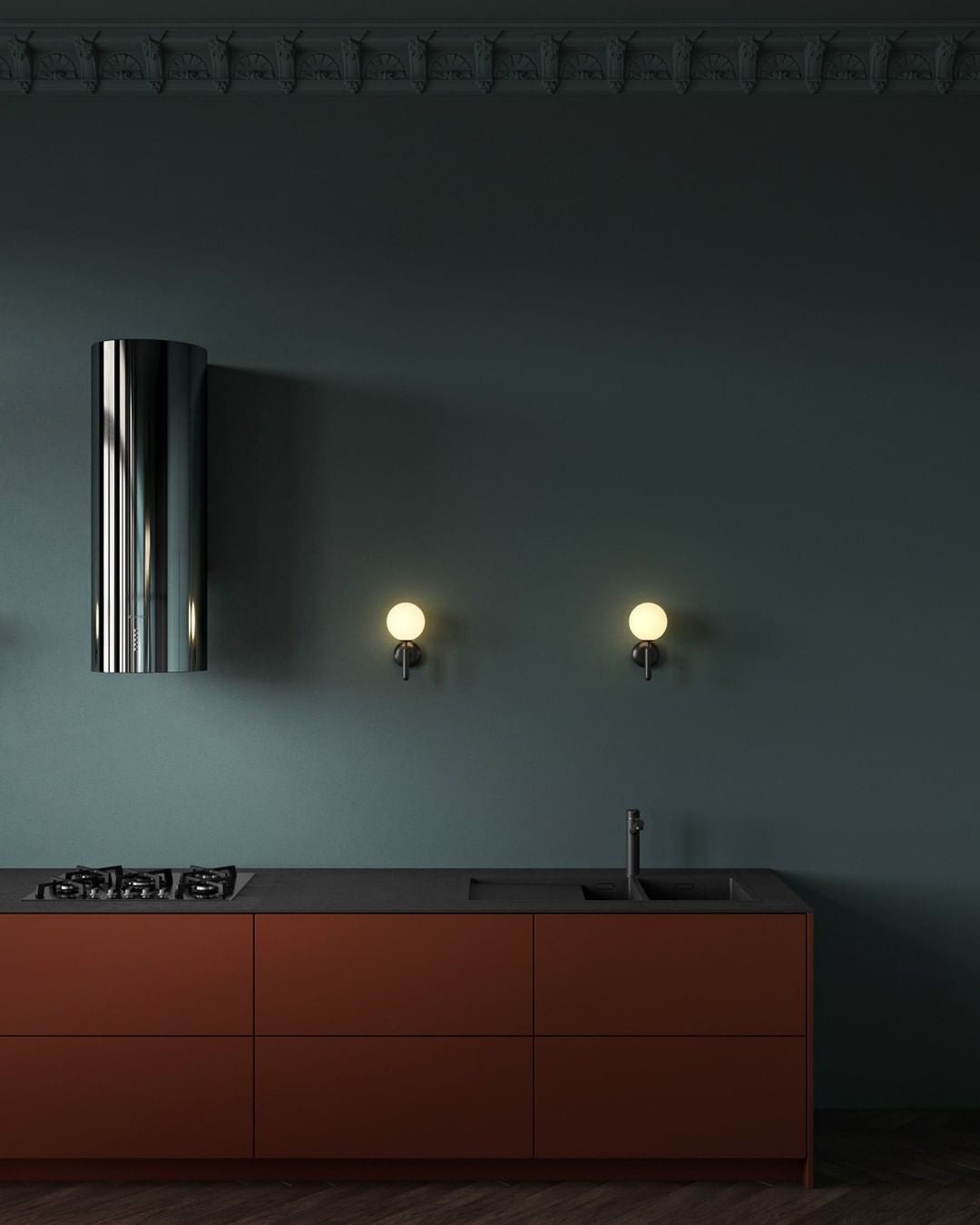 Culorara aplique de pared moderno minimalista de latón