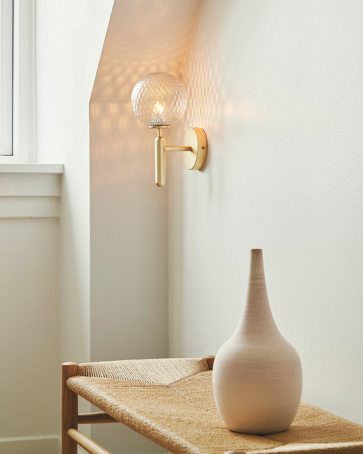 Culorara aplique de pared moderno minimalista de latón