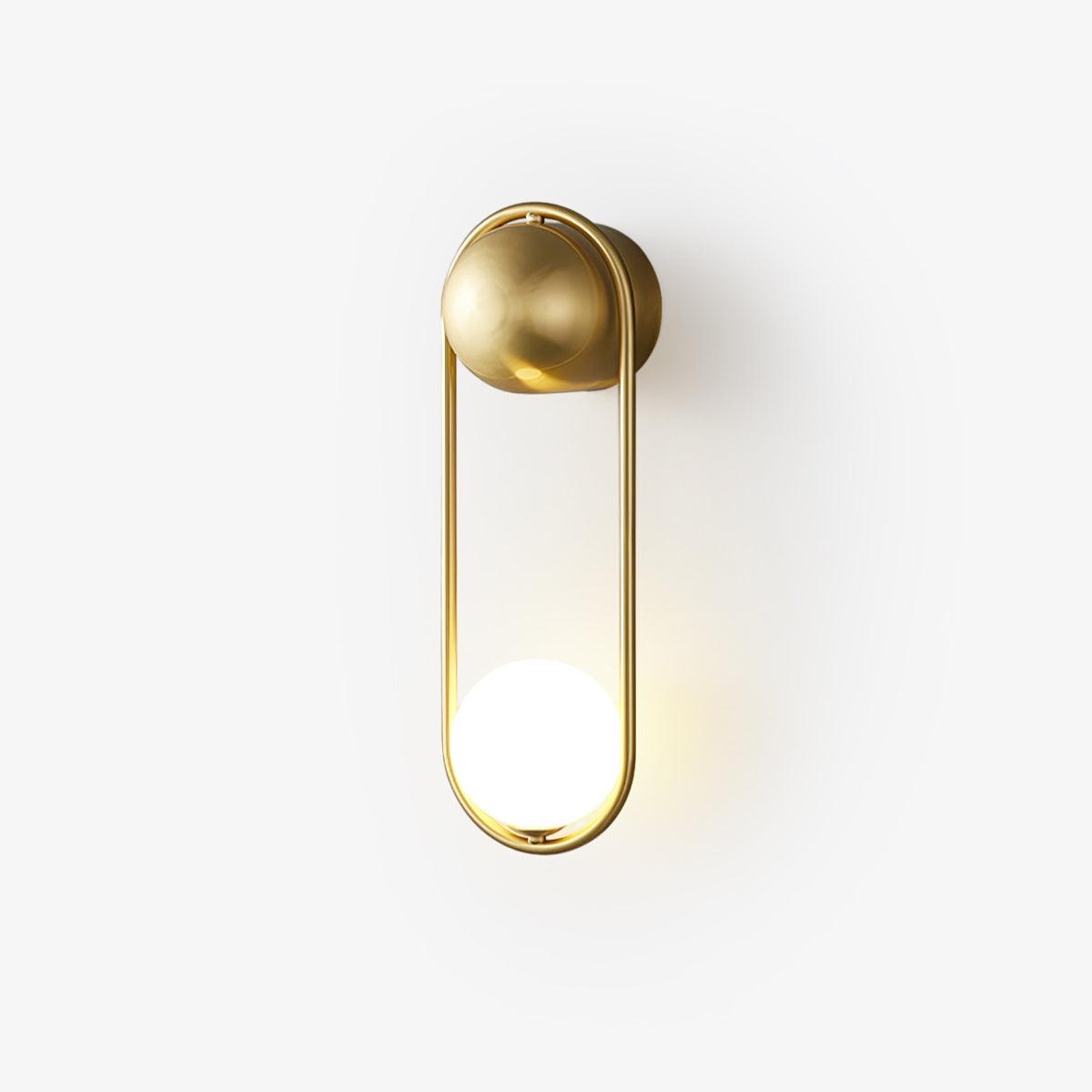 Solarine Radiain aplique de pared minimalista en latón