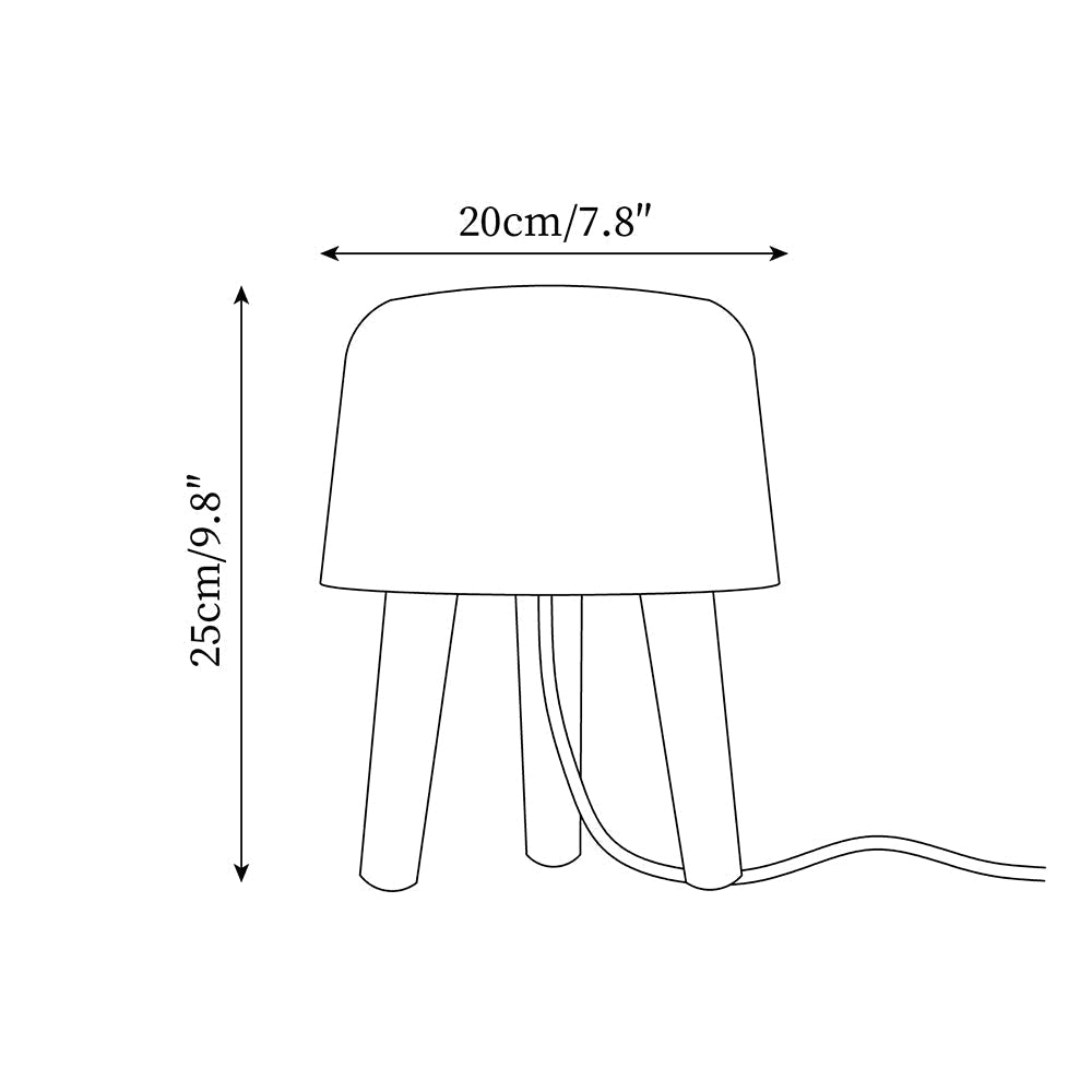 Velanaine lámpara de mesa