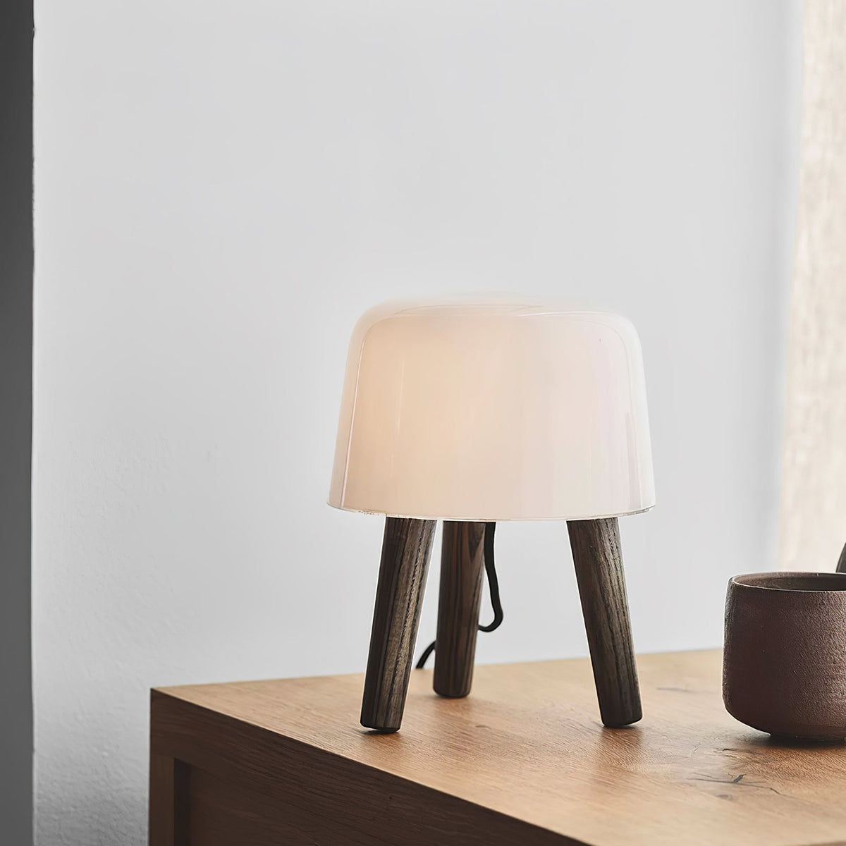 GlowPod lámpara de mesa de madera
