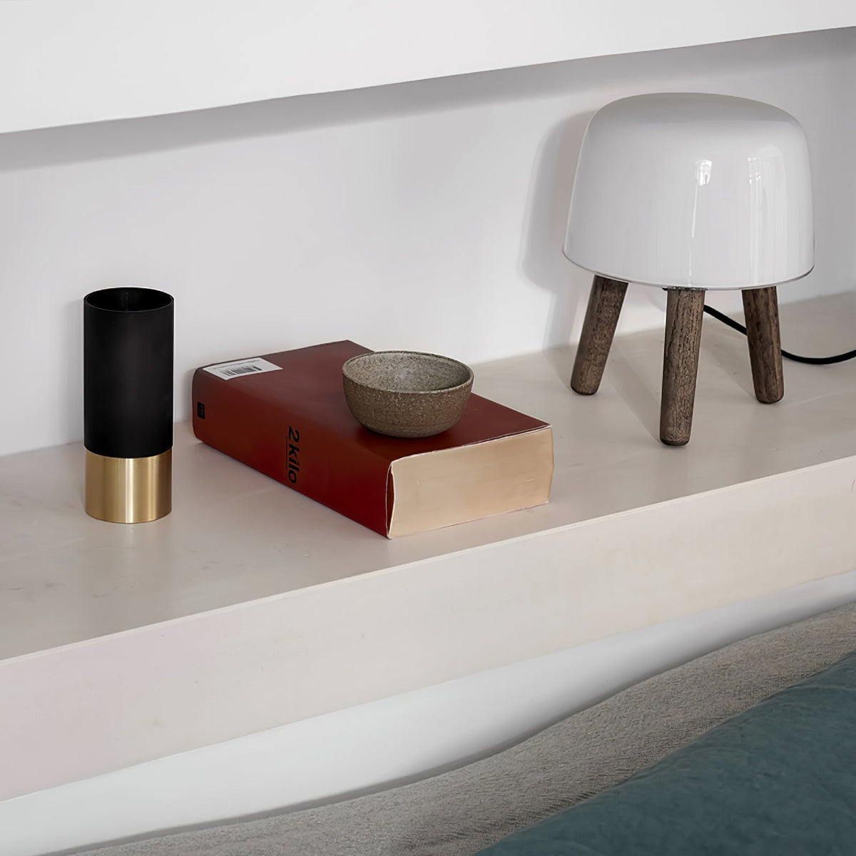 GlowPod lámpara de mesa de madera