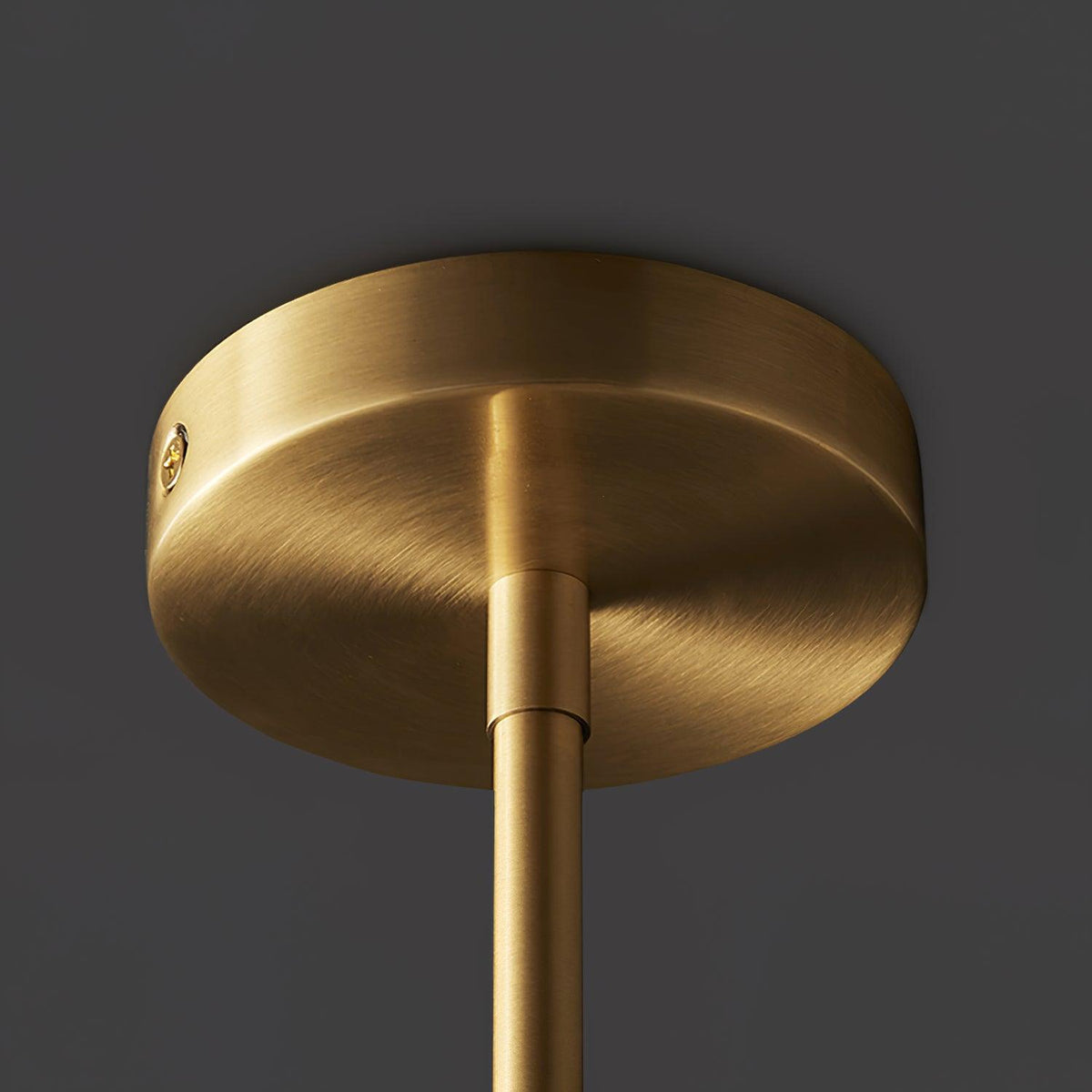 Ralem lámpara de araña con brazos curvos en latón