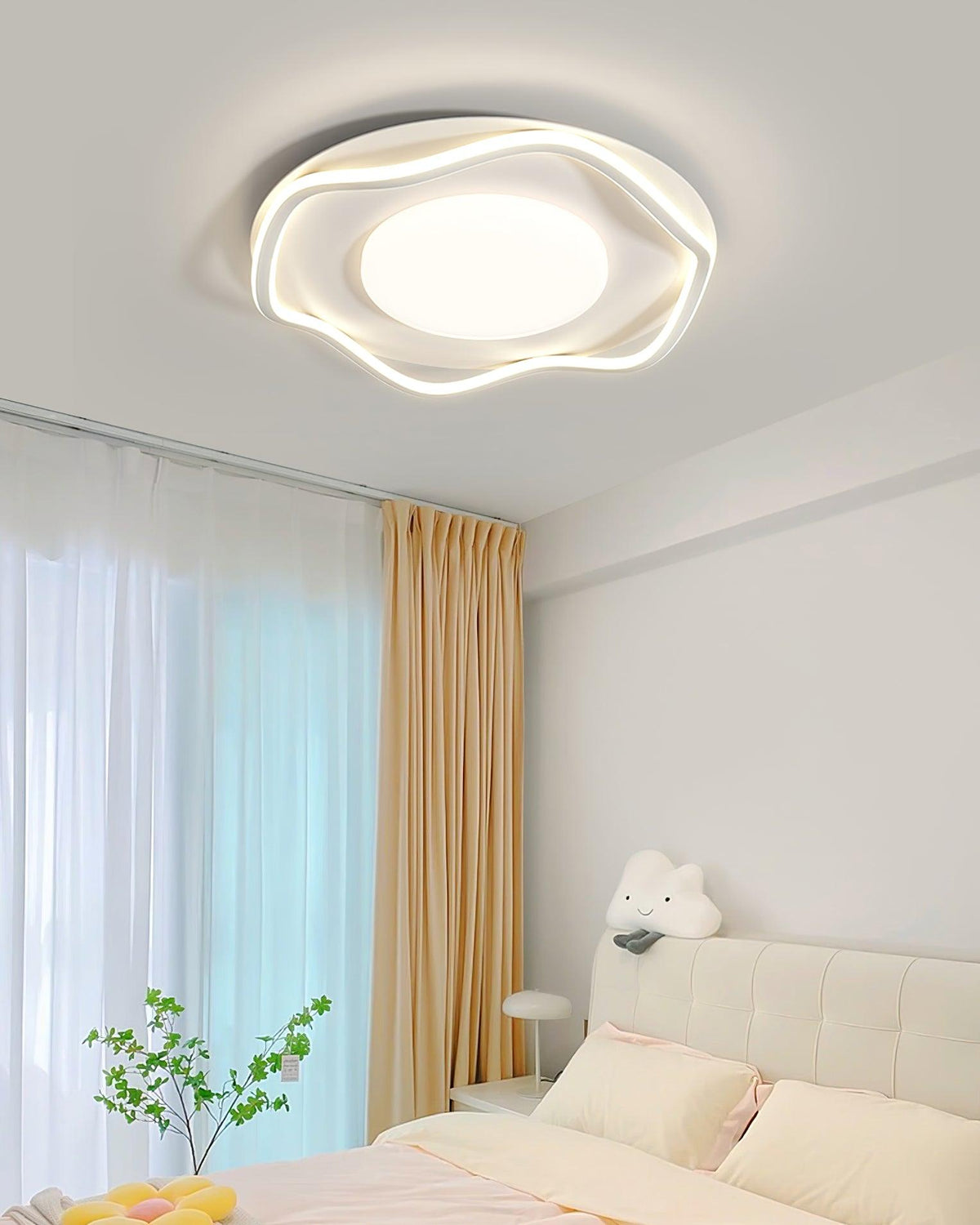 Elvenos lámpara de techo minimalista nube Shape