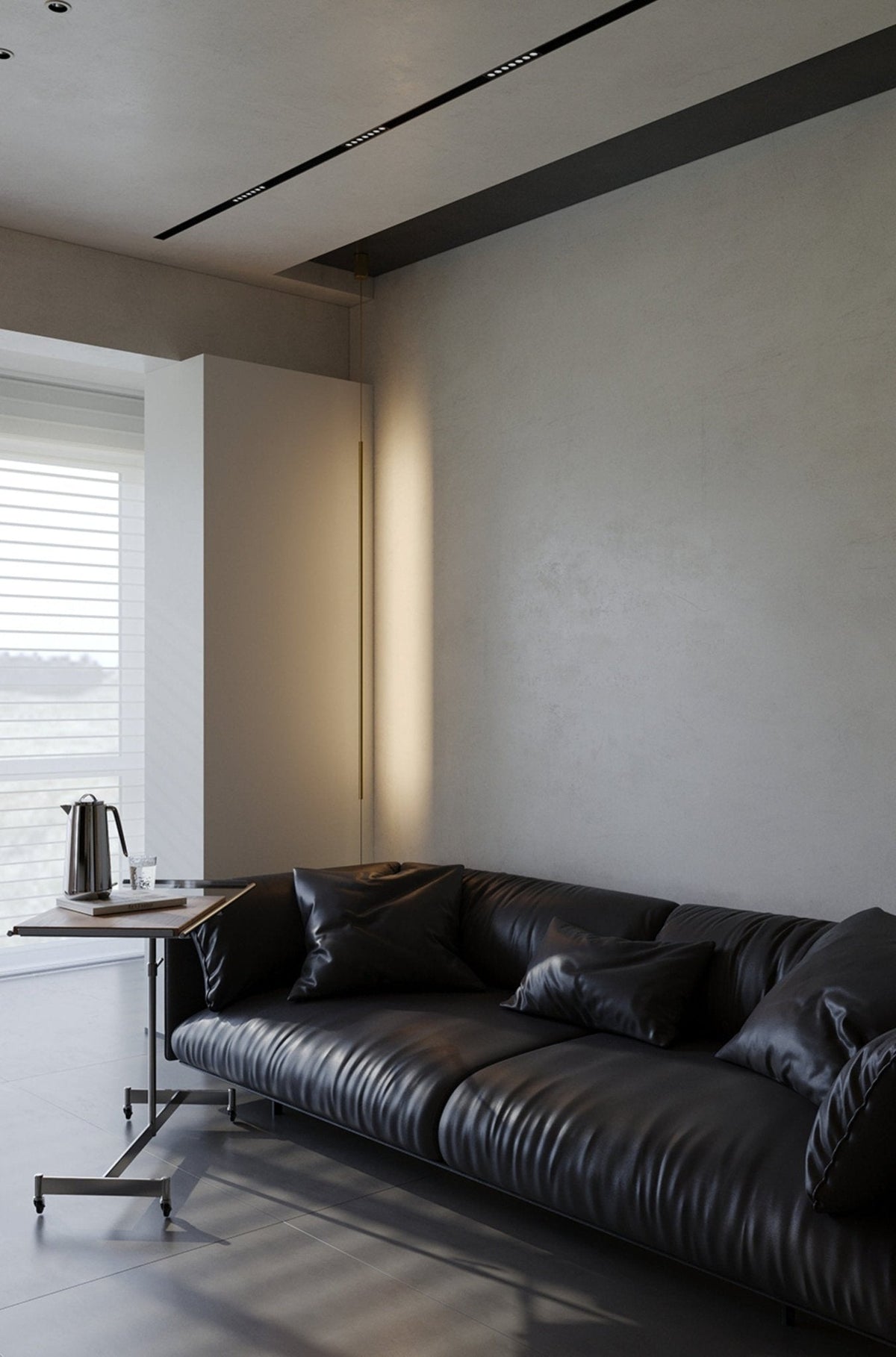 Caelorian lámpara colgante lineal minimalista LED