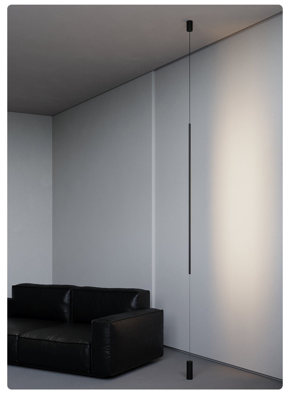 Caelorian lámpara colgante lineal minimalista LED