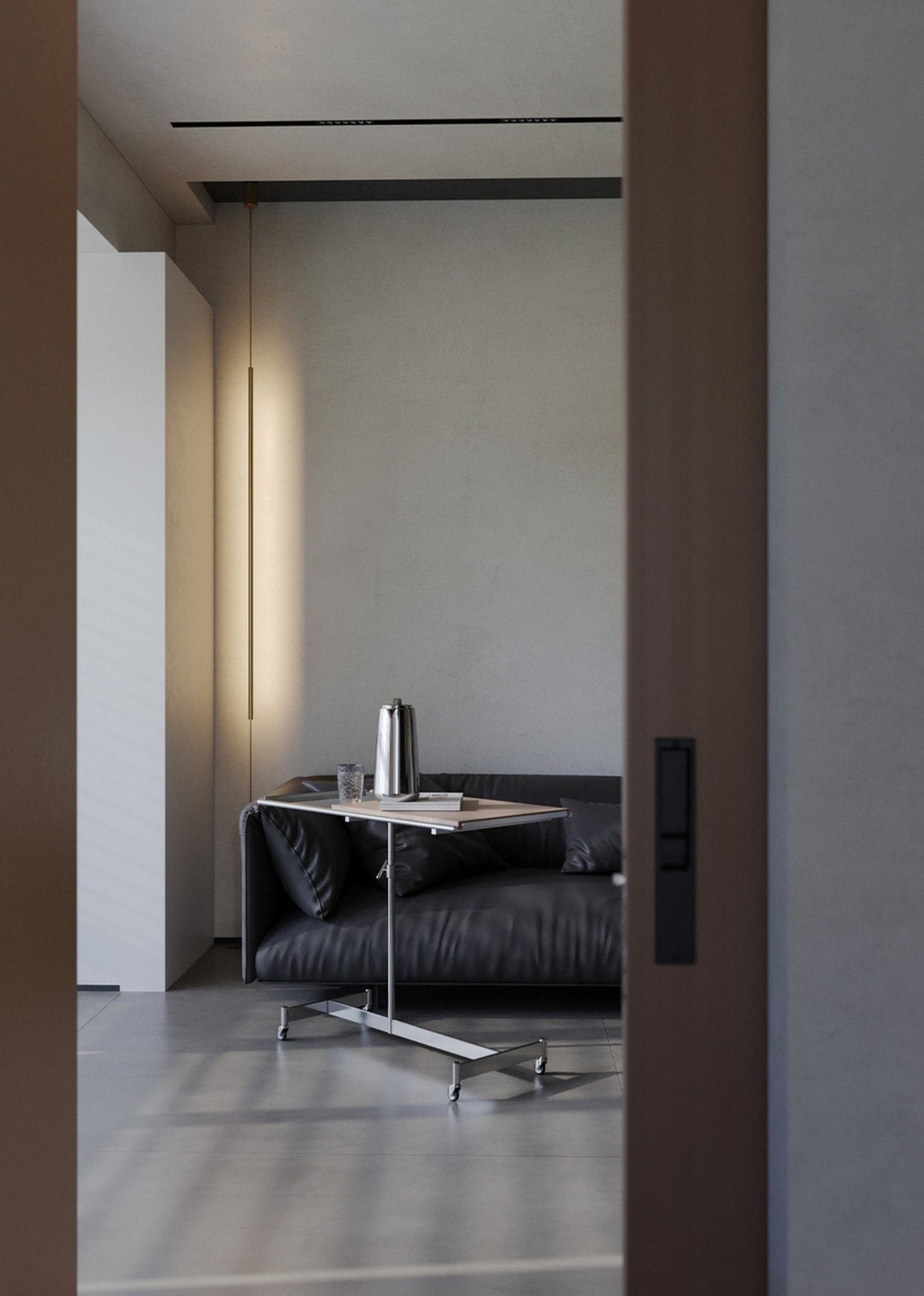 Caelorian lámpara colgante lineal minimalista LED