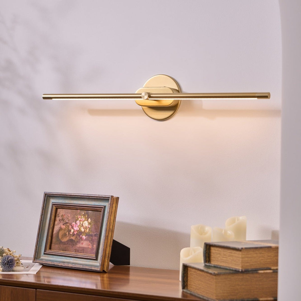 Selisira aplique de pared lineal minimalista recargable
