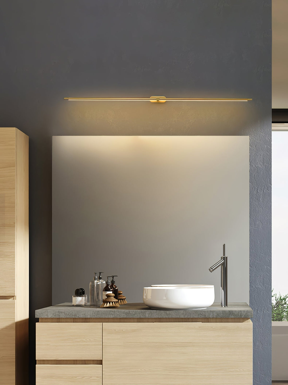 Selisira aplique de pared lineal minimalista recargable