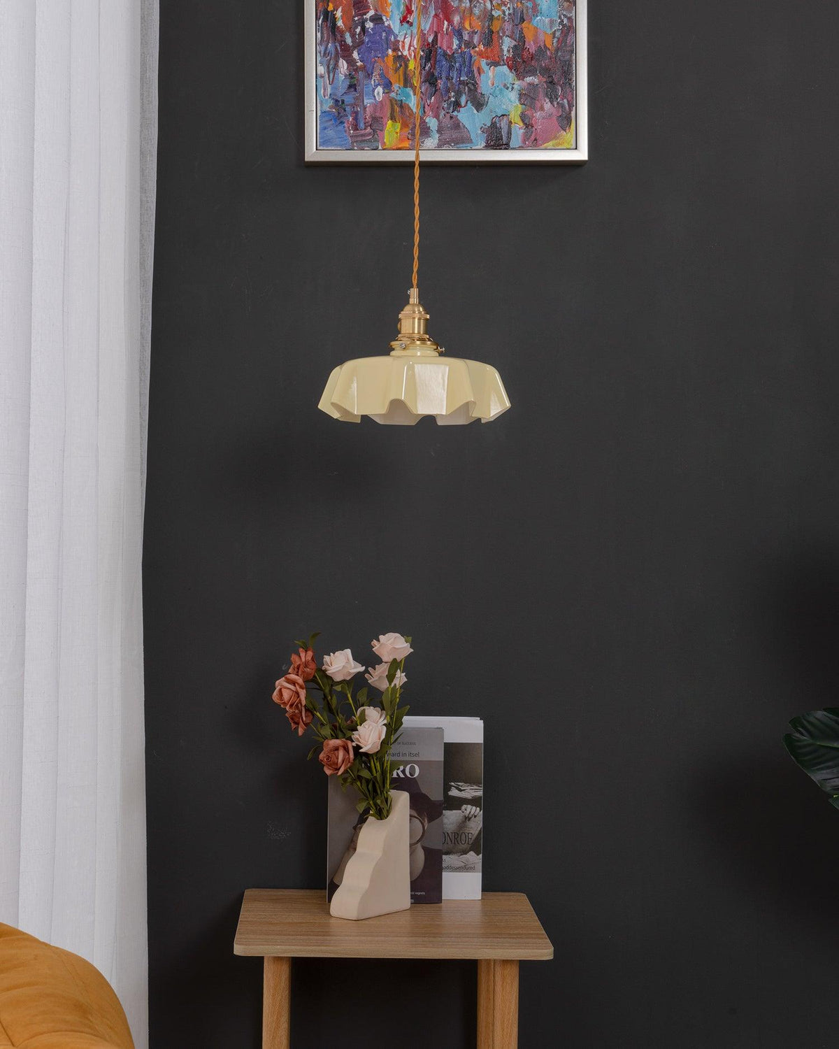 Liorivora lámpara colgante French Flower para comedor