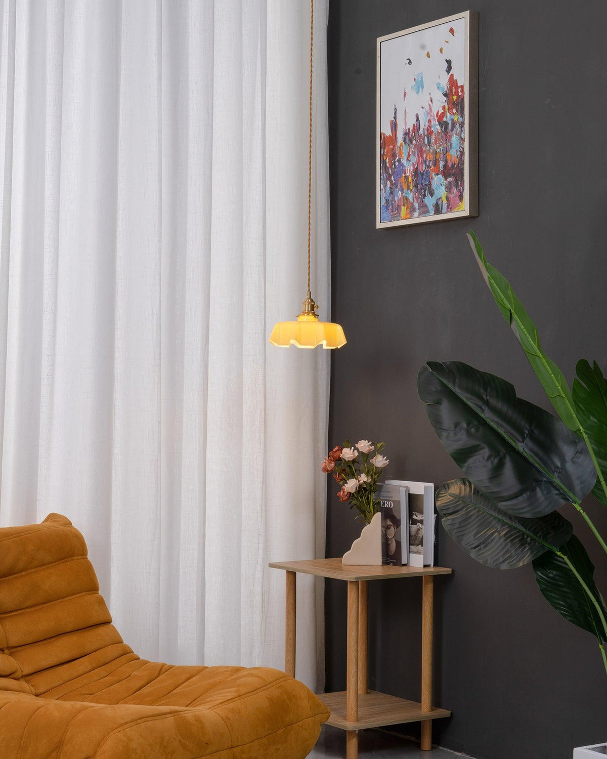 Liorivora lámpara colgante French Flower para comedor