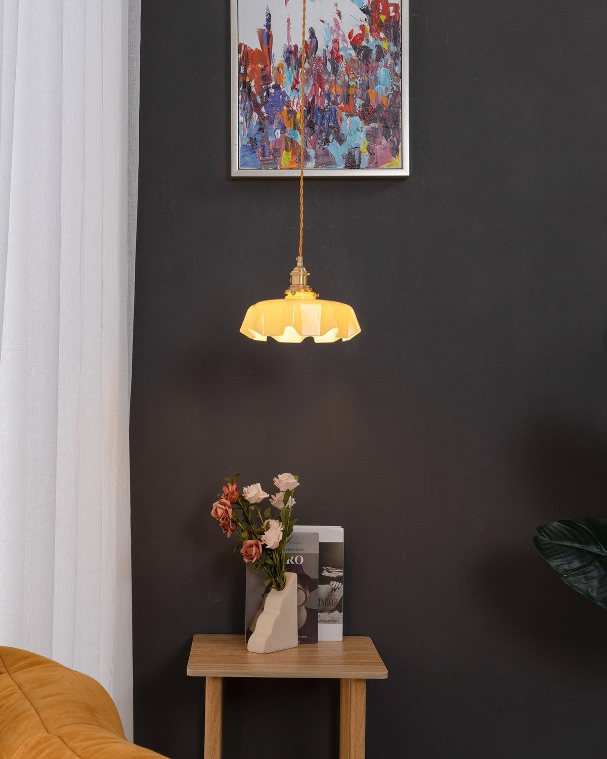 Liorivora lámpara colgante French Flower para comedor