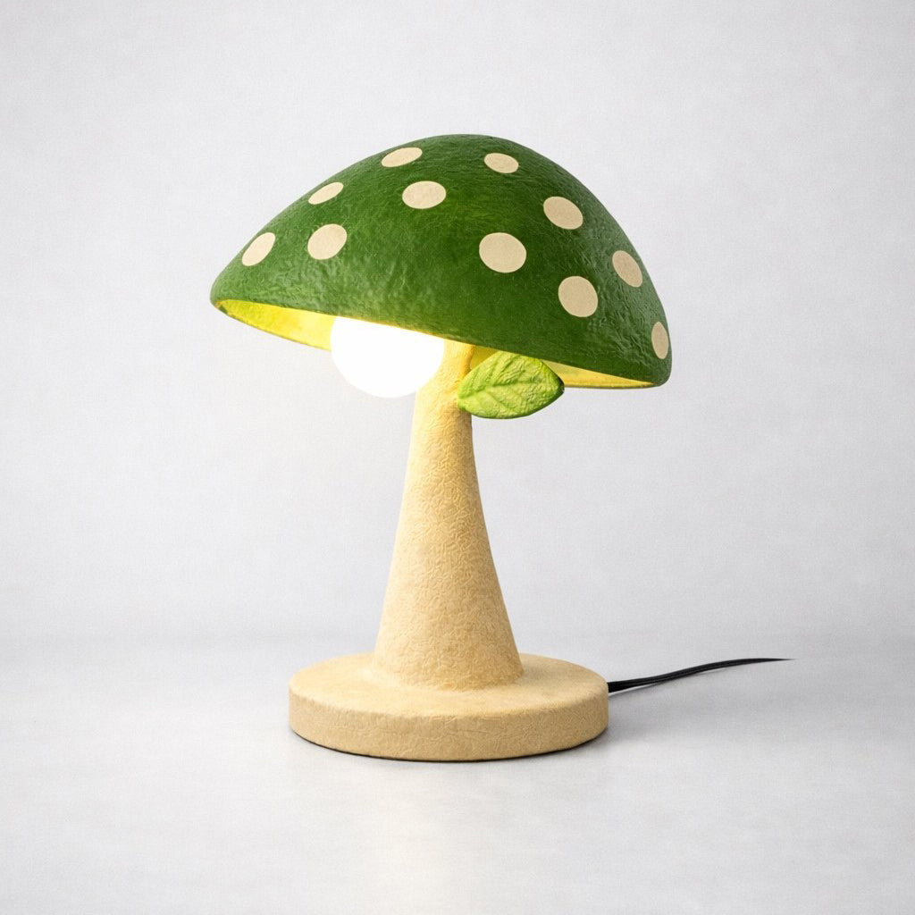 Mycelium lámpara de mesa
