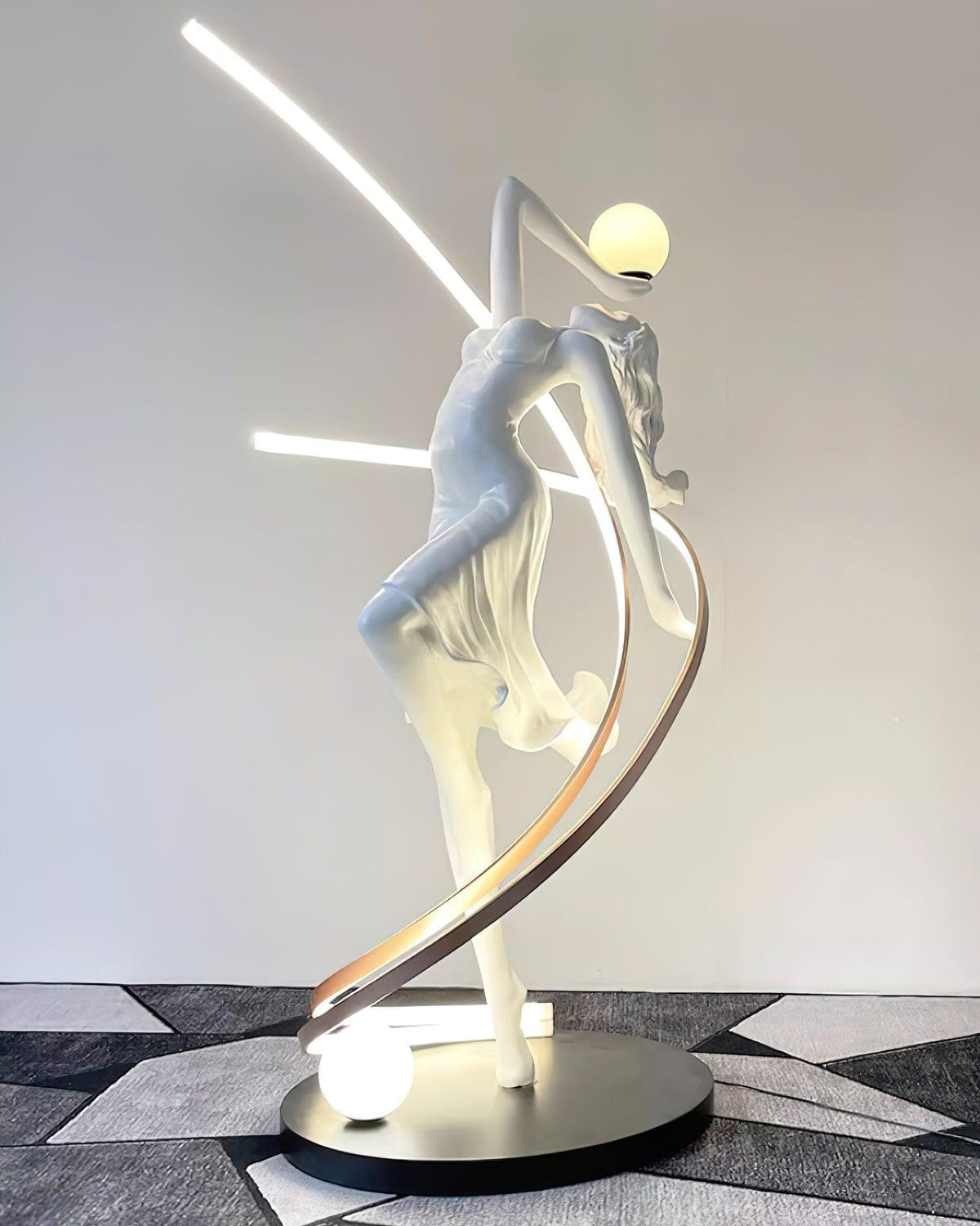 Mirorelia lámpara de pie Estatua diosa elegante