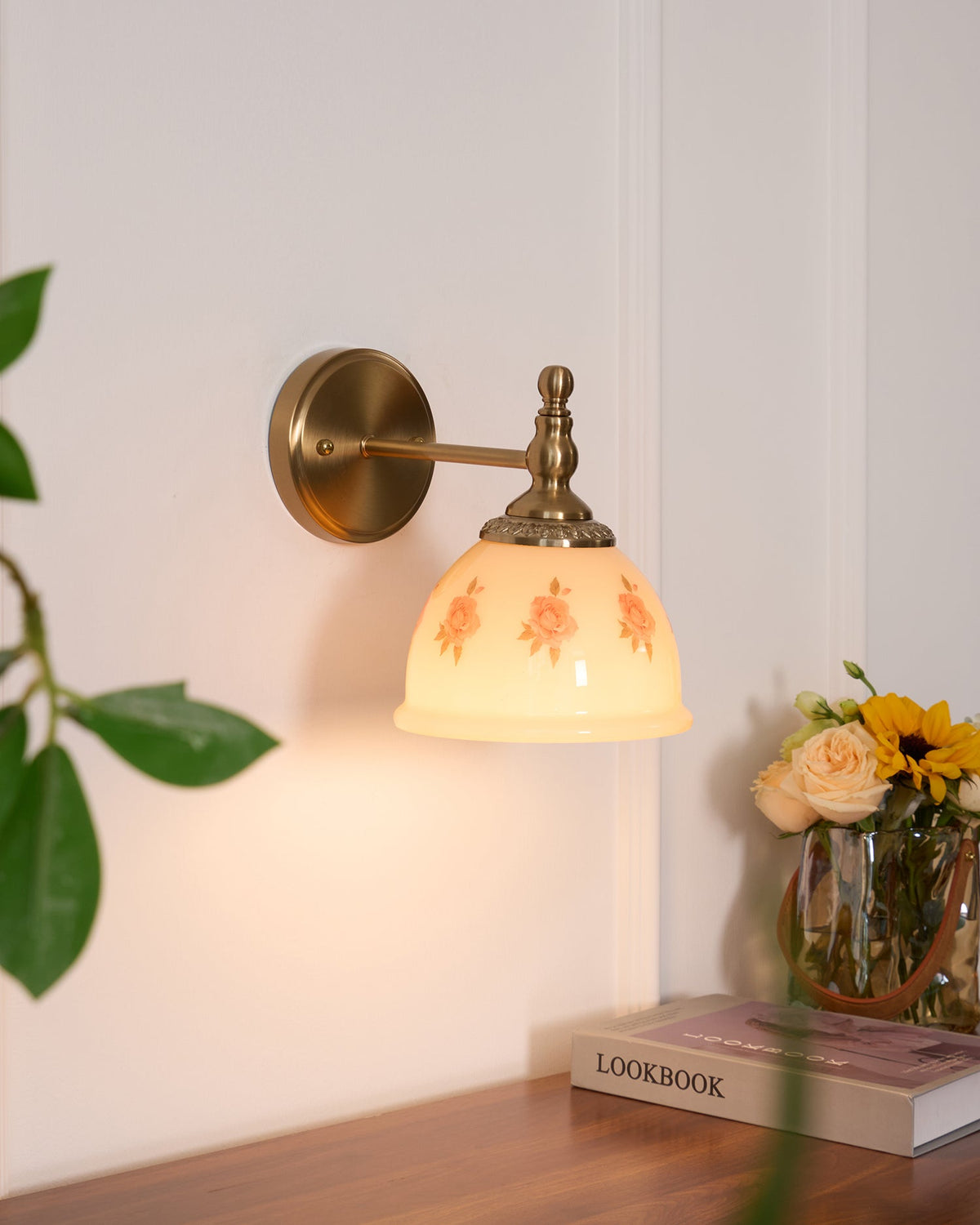 Mishya aplique de pared floral