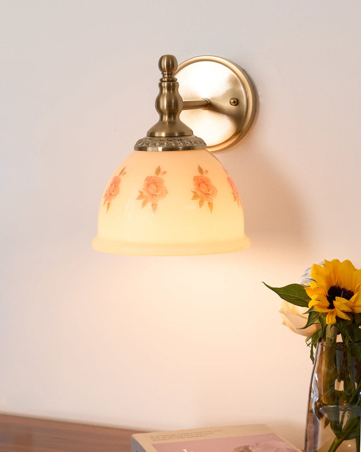 Mishya aplique de pared floral