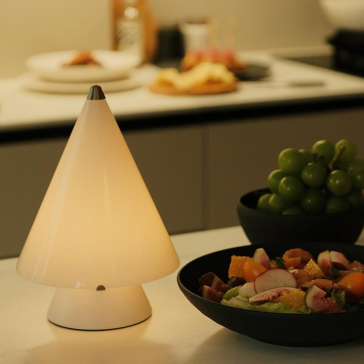 Lrtvin lámpara de mesa minimalista de vidrio