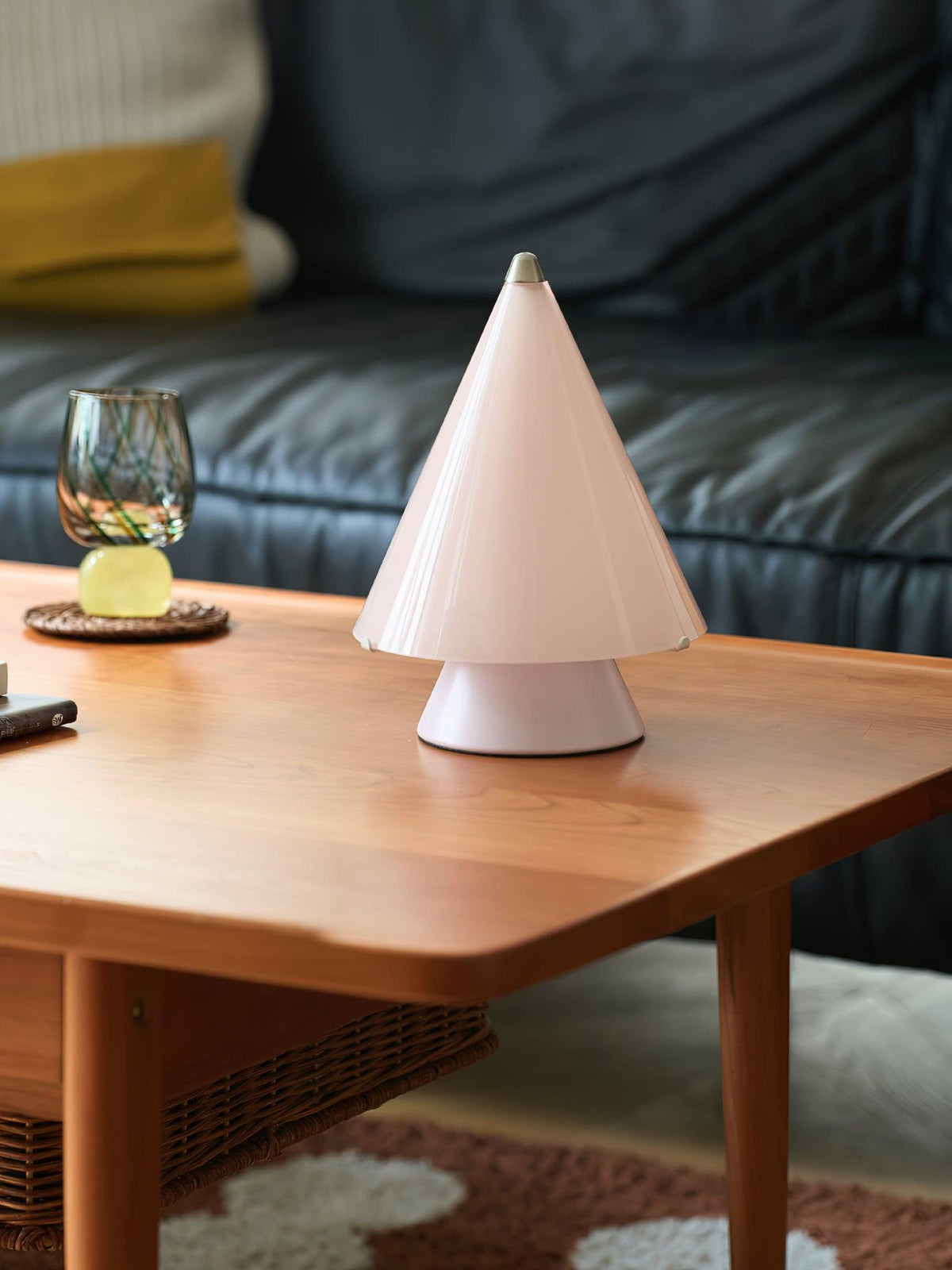 Lrtvin lámpara de mesa minimalista de vidrio