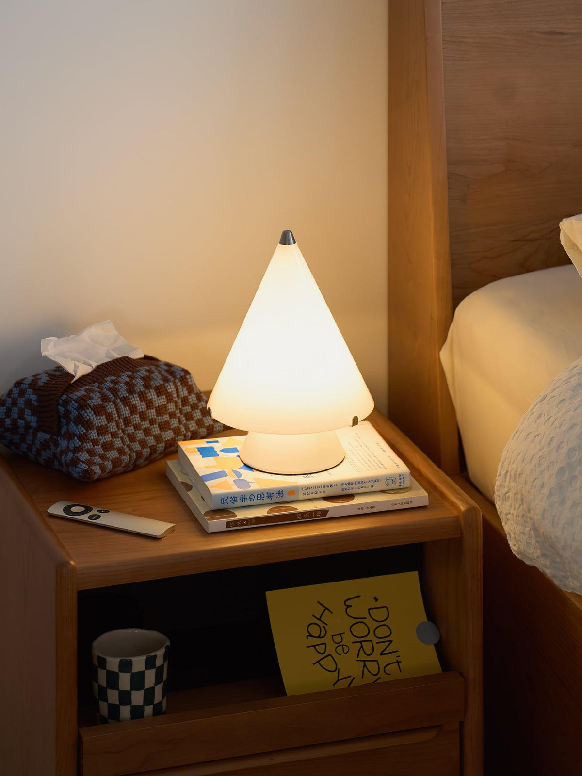 Lrtvin lámpara de mesa minimalista de vidrio