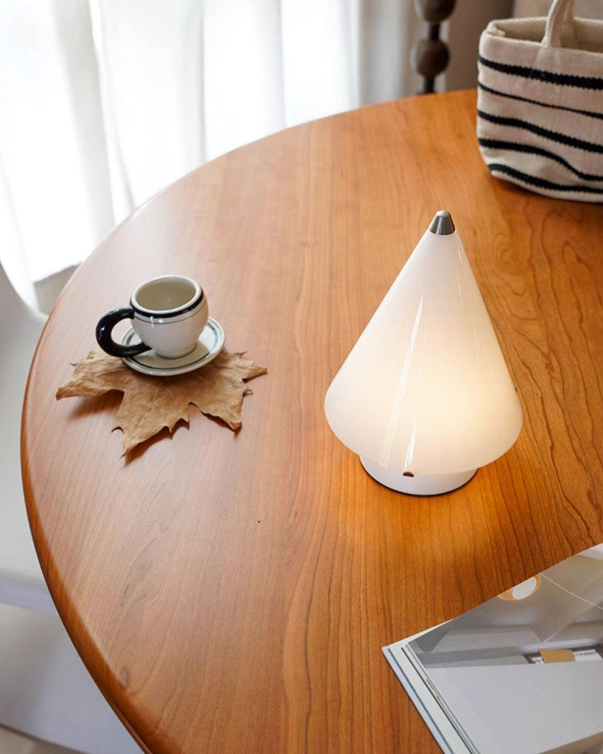 Lrtvin lámpara de mesa minimalista de vidrio