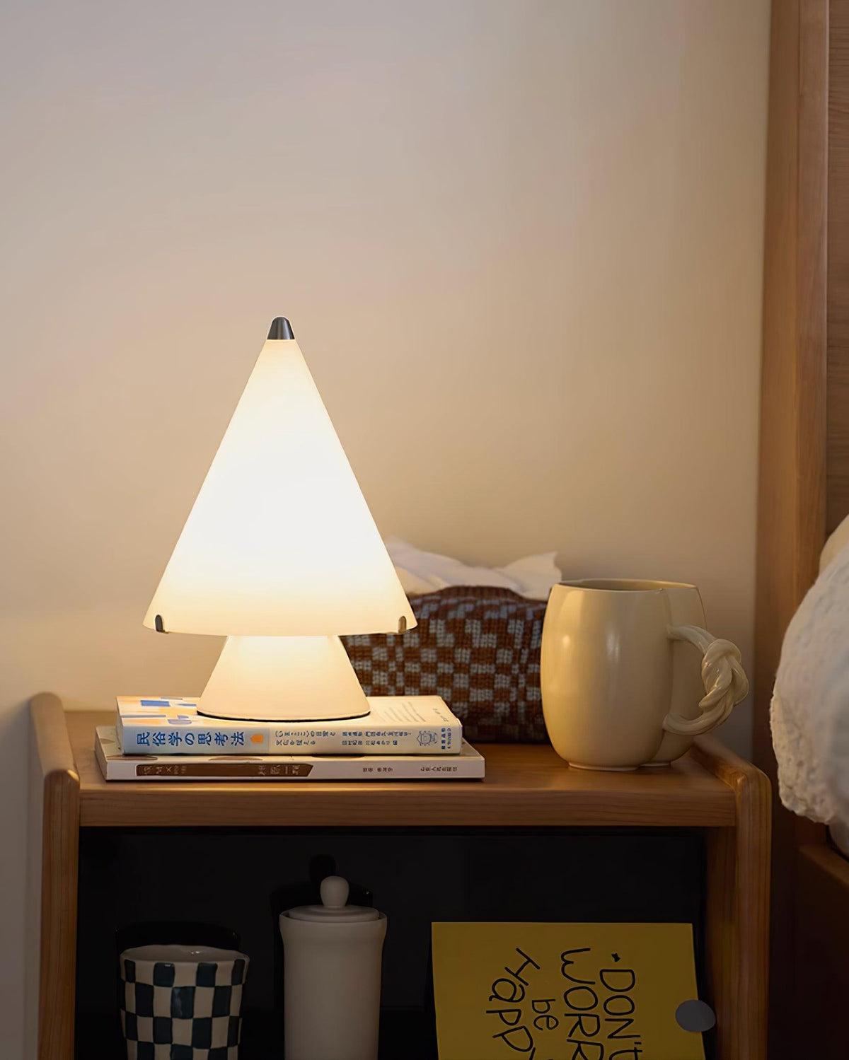 Lrtvin lámpara de mesa minimalista de vidrio