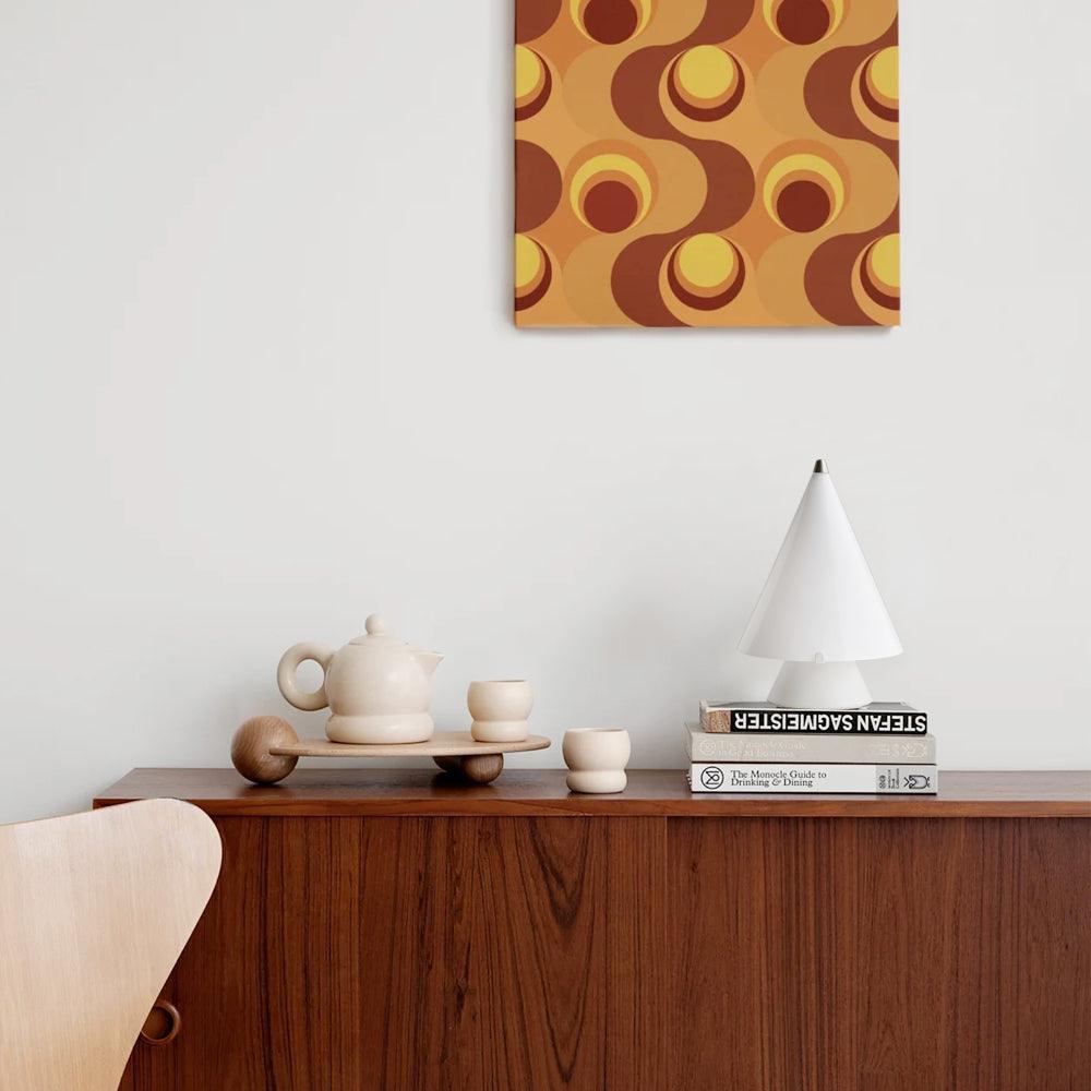 Lrtvin lámpara de mesa minimalista de vidrio