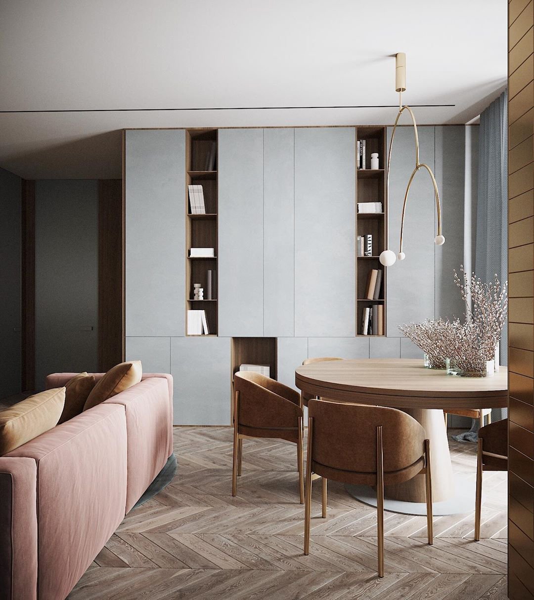 Lustra Chandelier Mobile Black Minimalist